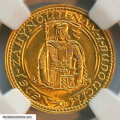 CZECHOSLOVAKIA 1931 GOLD DUCAT, NGC MS 64  